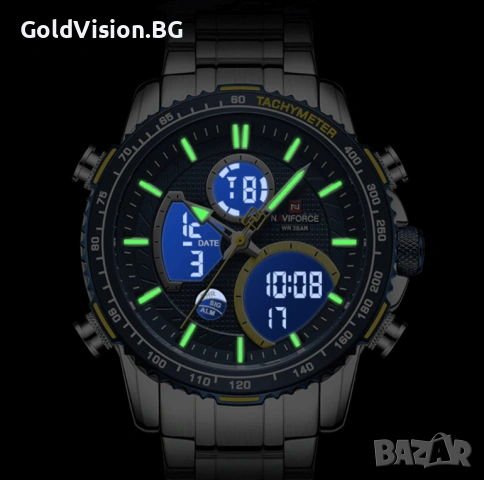 Мъжки часовник NAVIFORCE – SBE + ПОДАРЪК, снимка 4 - Мъжки - 53179211