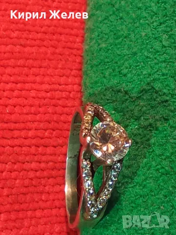 ПРЕКРАСЕН ФИН СКЪПОЦЕНЕН ПРЪСТЕН СРЕБРО 925 с БЛЕСТЯЩ ФИАНИТ в ЦЕНТЪРА и НАТУРАЛНИ ЦИРКОНИ 47586, снимка 15 - Пръстени - 50192574