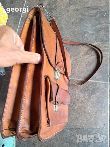 чанта от естествена кожа за през рамо 8/4, снимка 5 - Чанти - 50427472