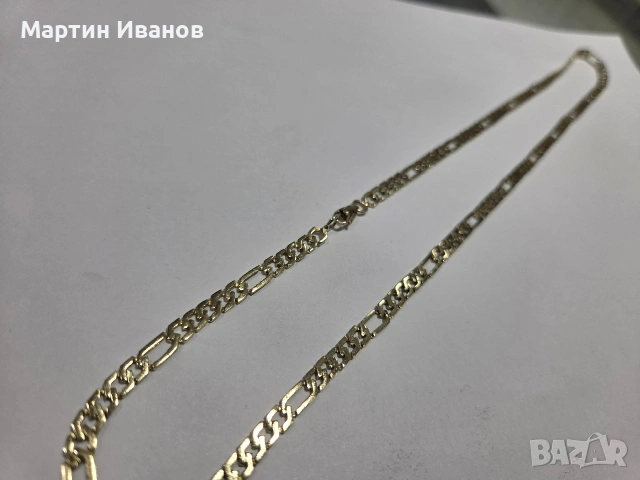 Златен плътен синджир, снимка 4 - Колиета, медальони, синджири - 53782398