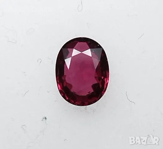 Естествен винено червен рубин с VS чистота и тегло 0.76кт.! Сертификат! Нов!, снимка 1