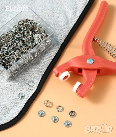 Уред за поставяне на копчета „тик-так“, капси, кутийка за съхранение на капсите  , снимка 6 - Други стоки за дома - 52906071