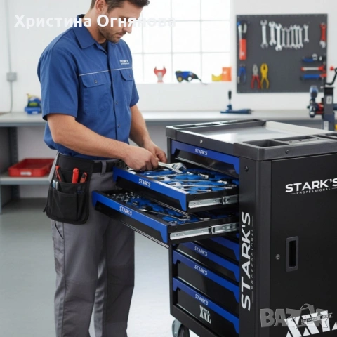 Професионална количка с инструменти 258 части – пълен набор за автосервизи и майстори, снимка 2 - Други инструменти - 53343433