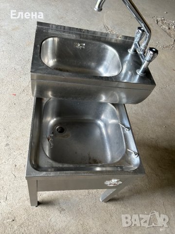 Двойна мивка неръждаема стомана , снимка 1 - Обзавеждане на кухня - 41878975