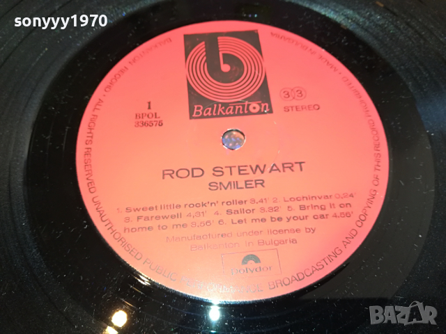 SOLD OUT-ROD STEWART-SMILER 2403221231, снимка 18 - Грамофонни плочи - 36216851