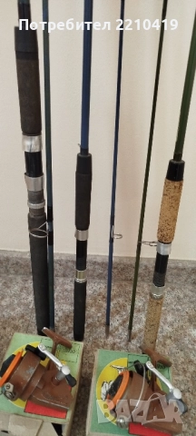 три въдици и макари Germina , снимка 12 - Макари - 52390637