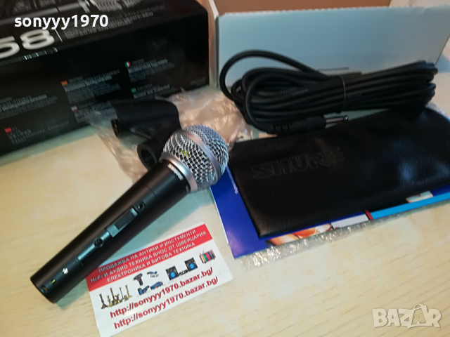 SHURE SM58 МИКРОФОН 2203220938, снимка 11 - Микрофони - 36190064