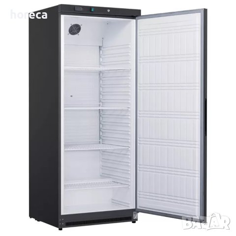 Хладилник 600л - четири регулируеми рафта и стъклена врата /Черен/, снимка 2 - Витрини - 44371894