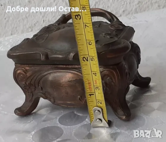  Различни кутии: дървена стара красива кутия с дърворезба, метална, метал, снимка 11 - Други - 33808957