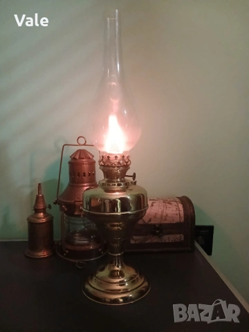 Старинна газова лампа, снимка 2 - Антикварни и старинни предмети - 53065565