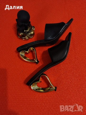 Дамски чехли с ток