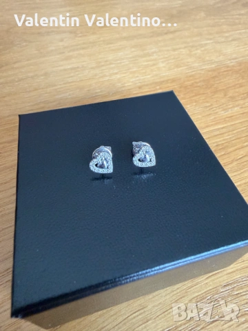 Обеци от бяло злато с диаманти от EPL Diamonds и сертификат, снимка 7 - Обеци - 53399848