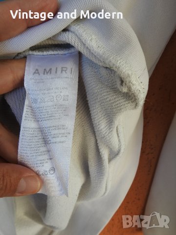 AMIRI ватирана блуза фланела суитшърт пуловер фанела (М) , снимка 10 - Блузи - 41711913
