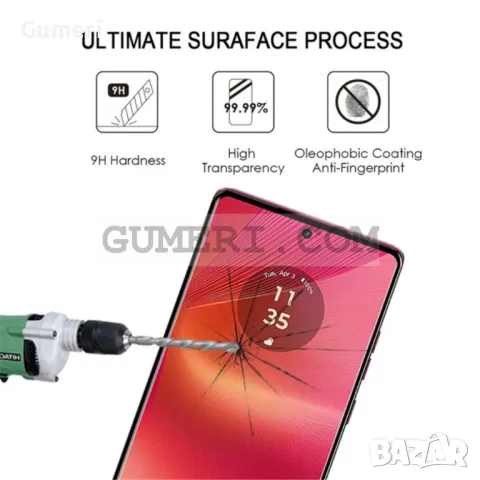 Стъклен Протектор за Целия Екран Side Glue за Motorola Moto G85, снимка 6 - Фолия, протектори - 48433312