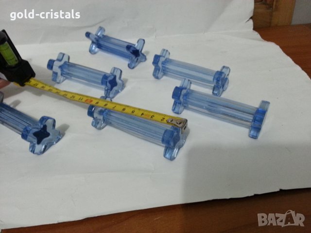 Ретро стъклени поставки за прибори, снимка 2 - Антикварни и старинни предмети - 35985181