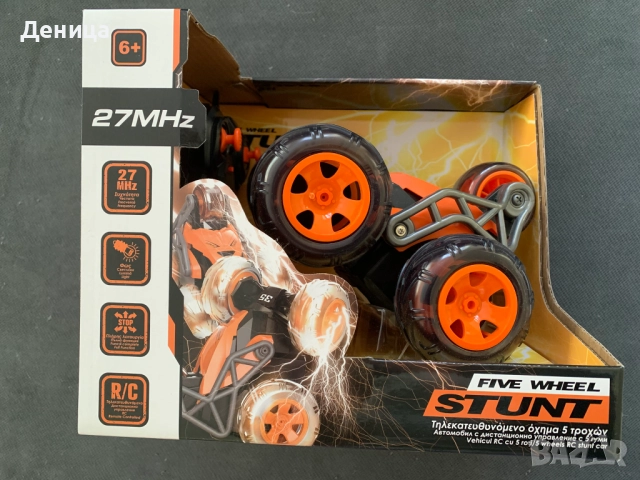 Бъги за каскади с дистанционно Five Wheel Stunt Car - Ново, снимка 4 - Коли, камиони, мотори, писти - 52452067