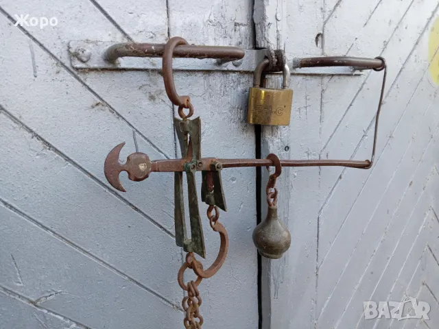 възрожденски старинен кантар тупузлия, снимка 2 - Други ценни предмети - 48815566