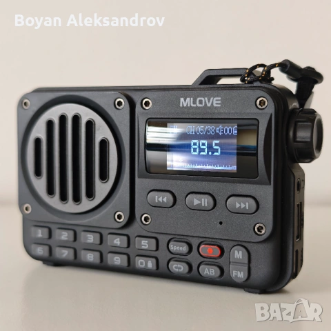 MLOVE BV800 Bluetooth/USB/SD портативен радио приемник 