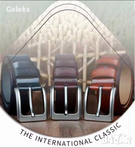 Мъжки, Премиум Спортен Кожен Колан COWATHER*/ Естествена телешка кожа!, снимка 16 - Колани - 49757236