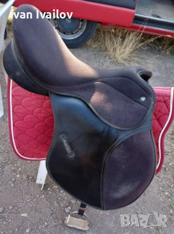 Седло със стремена и потник за кон , снимка 4 - Други стоки за животни - 53212564