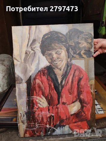 Гоблен Старецът с лулата и хубави картини, снимка 3 - Декорация за дома - 53689774