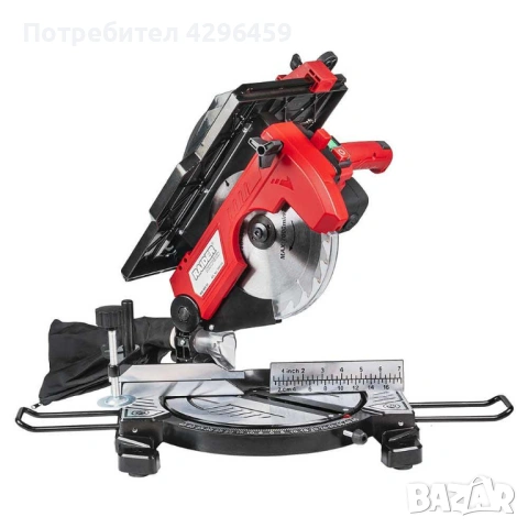 Циркуляр с плот комбиниран RAIDER RD-MS10, рязане под наклон 45°, снимка 4 - Триони и циркуляри - 53699130