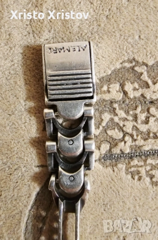 Мъжка сребърна гривна камъни, снимка 5 - Гривни - 53636791