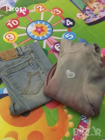 Дънки,джинси и суитчер, снимка 2 - Детски комплекти - 34426632