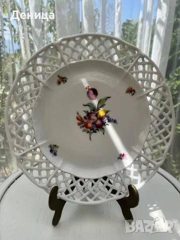 Ажурна чиния/плато, снимка 4 - Антикварни и старинни предмети - 56090003