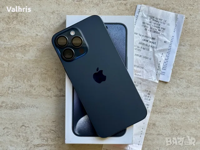Apple iPhone 15 Pro Max 256GB / Blue Titanium / ГАРАНЦИЯ!