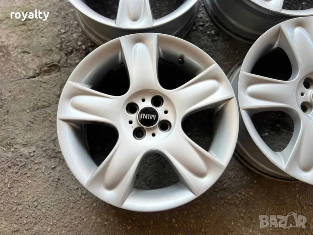 4х100 17 Джанти Лети Mini Cooper 4x100 Мини Купър оригинални, снимка 4 - Аксесоари и консумативи - 51732264