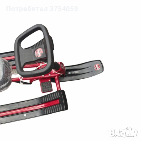 Зимна шейна с кормило, предни и задни ски и метална спирачка Mustang, снимка 12 - Други - 53076939