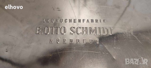Стара немска ламаринена кутия за бисквити, снимка 10 - Антикварни и старинни предмети - 44400828