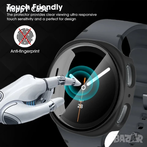 Samsung Galaxy Watch 8 44 40 / Classic 46 / Твърд PC удароустойчив кейс с протектор , снимка 8 - Смарт часовници - 51391712