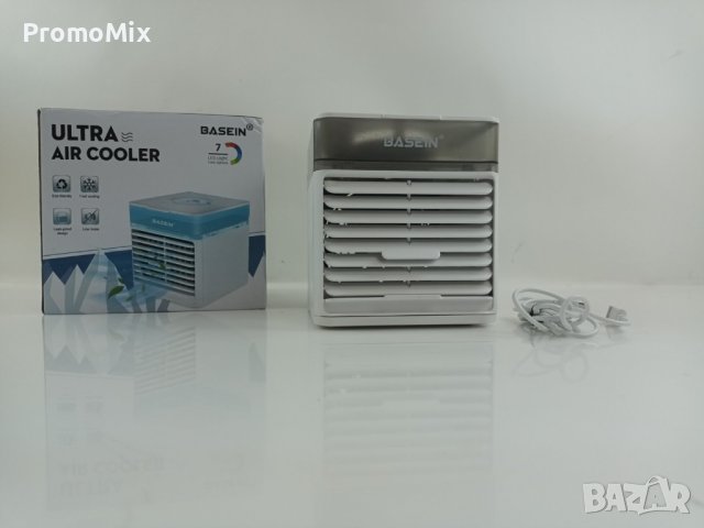 Мини въздушен охладител Basein Nexfan-01 air cooler 10W 3 скорости вентилатор с вода LED светлини пр, снимка 6 - Вентилатори - 41954720