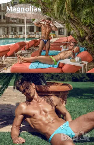 Мъжки секси бански ниска талия регулируема връзка , снимка 13 - Бански - 48898398