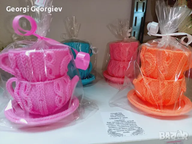 цветя изработени с глицеринов ароматен сапун и Българска роза , снимка 9 - Декорация за дома - 50104898