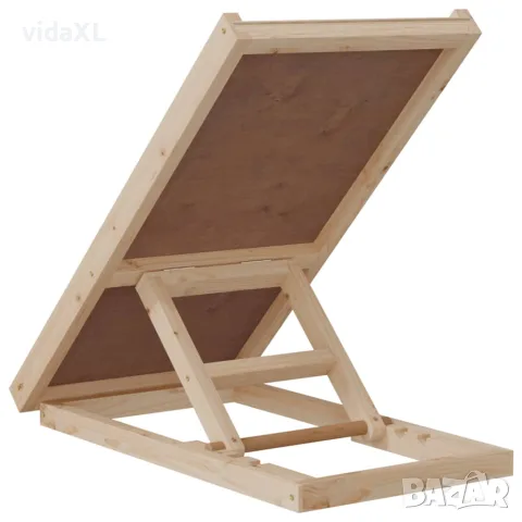vidaXL Рампа за кучета сива 70x35 см масивна ела, снимка 5 - Други - 56146293