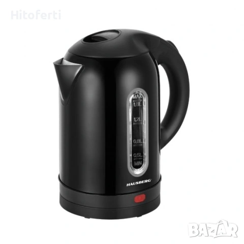 ЕЛЕКТРИЧЕСКА КАНА ОТ НЕРЪЖДАЕМА СТОМАНА HAUSBERG HB-3621, снимка 3 - Кани - 53788085