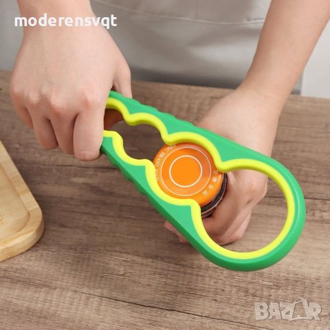 Мулти отварачка за буркани, капачки и шишета, снимка 2 - Буркани, бутилки и капачки - 42084448