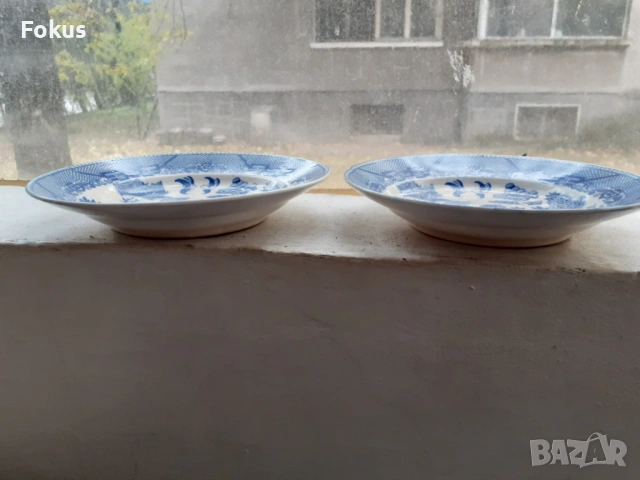 Лот от две порцеланови чинии Tajimi порцелан, снимка 3 - Антикварни и старинни предмети - 53449150