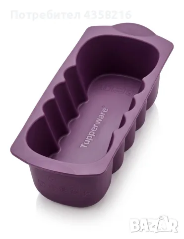 лилава силиконова форма за кекс Tupperware