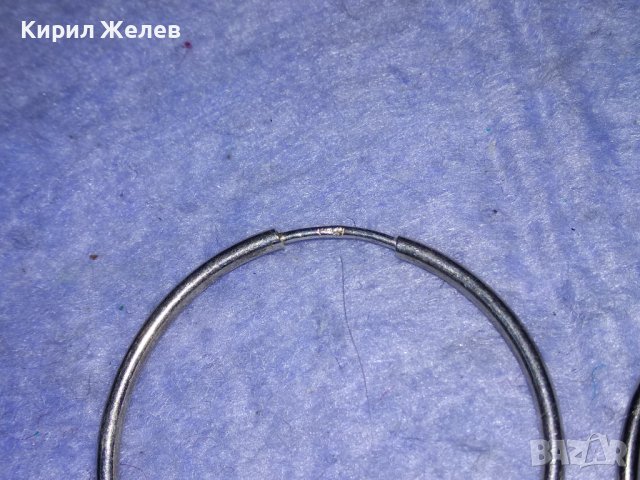 КЛАСИЧЕСКИ РЕТРО АРТ ОБЕЦИ ЕДНАТА СРЕБЪРНА СРЕБРО 925 ДРУГАТА е ПОСРЕБРЕНА БЛАГОРОДНА СТОМАНА 13905, снимка 8 - Обеци - 40921532