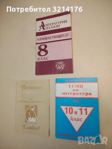 Теми по литература за 10 и 11 клас - Стоянка Домусчиева (1999)