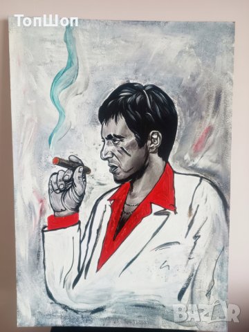 Картина на Al Pacino Белязаният - Tony Montana Scarface, снимка 1 - Картини - 41043822