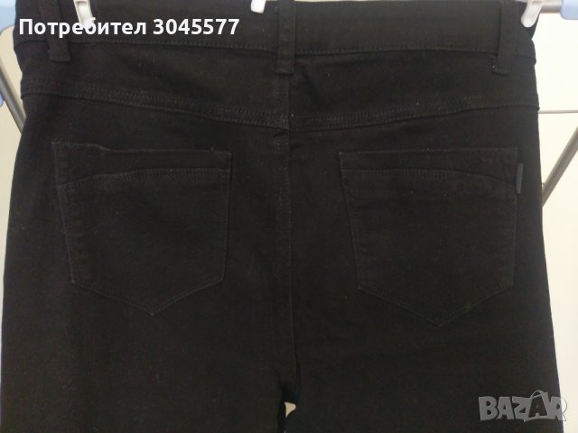 Панталон-тип дънки дамски черни,XL (42) , снимка 3 - Панталони - 34750848