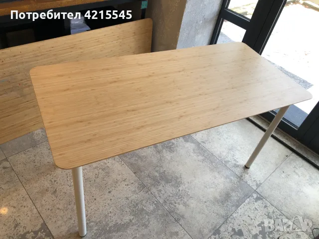 Маса (бюро) IKEA Anfallare с бели крака