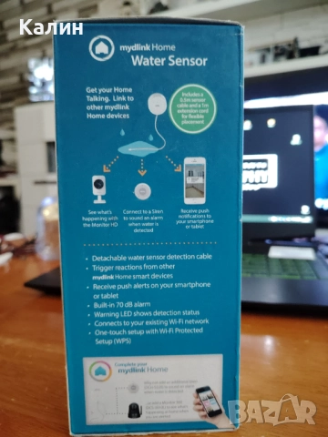 СЕНЗОР D-LINK DCH-S160/E HOME WATER SENSOR, снимка 5 - Друга електроника - 52173642