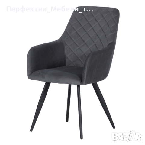 Плюшено кресло,трапезарен стол с подлакътници с плюш,удобен стол за заведение, снимка 3 - Столове - 52398836