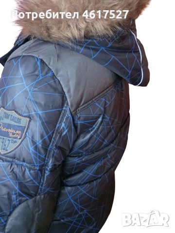 пухено яке Tom Tailor с качулка, снимка 2 - Якета - 52713384